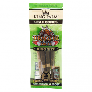King Palm 3pk Cones King Size - Dragon Fruit - 15ct Display
